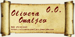 Olivera Omaljev vizit kartica